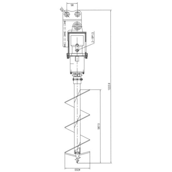 foreuse-de-terre-hydraulique-200mm